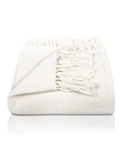 Gr&auml;fenstayn Colcha Premium con Flecos - 100% Algod&oacute;n - 220 x 240 cm XXL - Manta de Verano con...