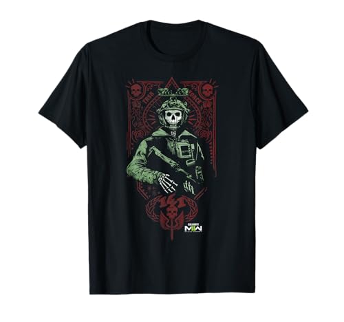 Call of Duty: Modern Warfare 2 Ghost Playing Card Portrait Camiseta