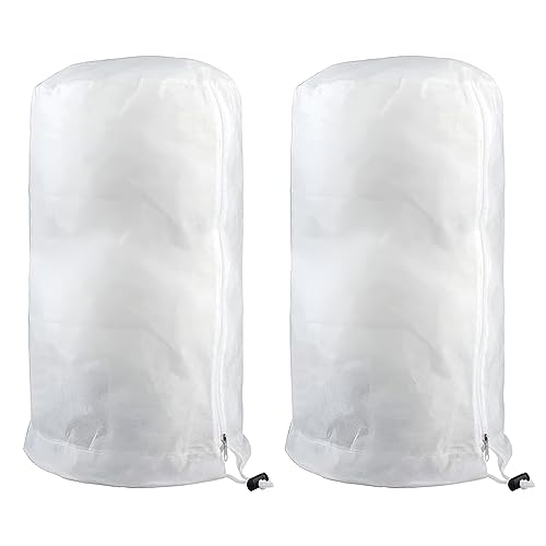 PUERHUACI Cubre Plantas Invierno,2 Piezas Manta Termica Plantas 80x60cm,Malla Antiheladas con...