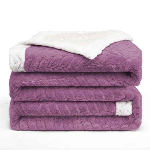 BESCH Manta Sof&aacute; Borreguillo Sherpa Invierno 160x220cm - Mantas Polar Doble Capa Extra Suave,...