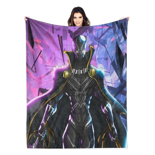 CHENGHUO Black Panther - Manta de forro polar, 150 x 200 cm, microfibra estampada (D, 220 x 240 cm)