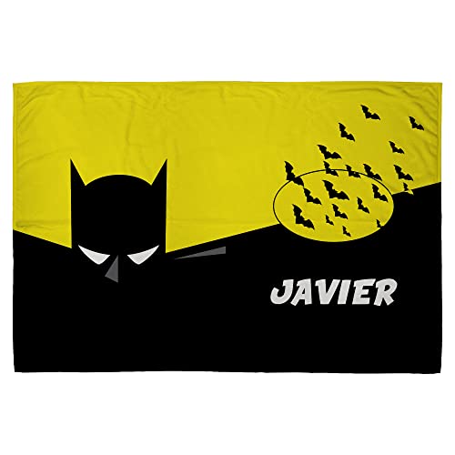 LolaPix Manta Batman. Manta Personalizada. Regalo Friki. Superh&eacute;roes. Tejido Certificado Oeko-Tex....