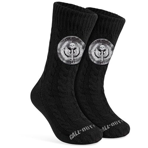Call of Duty Calcetines Antideslizantes Hombre Casa - Pantuflas Forro Polar, Suela Antideslizante...