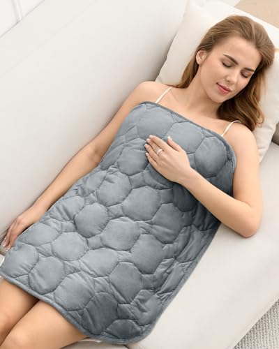 Manta con peso de 7 libras, acogedora manta de terciopelo de cristal de lujo para adultos, manta con...