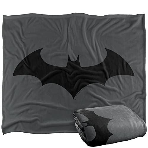 LOGOVISION Manta Suave con Logotipo de Batman, Tacto Sedoso, 152 x 127 cm