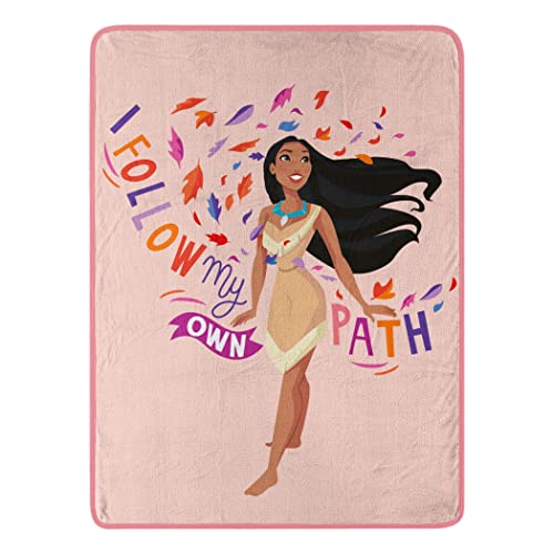 Northwest Disney Princess Micro Raschel - Manta de 116.8 x 152.4 cm, Own Path