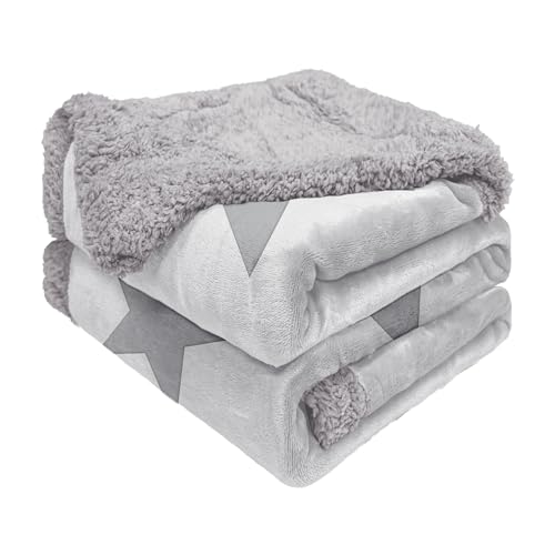 BESCH Manta Borreguillo para Sof&aacute;, Cama 130x160cm Ultra Suave, C&aacute;lida y Mullida, Manta Sherpa...