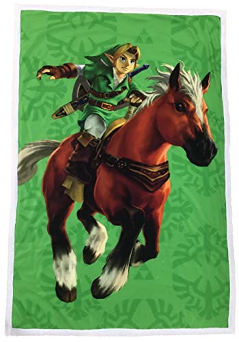 Nintendo Plaid Sherpa 100 x 150 cm Zelda Link Epona
