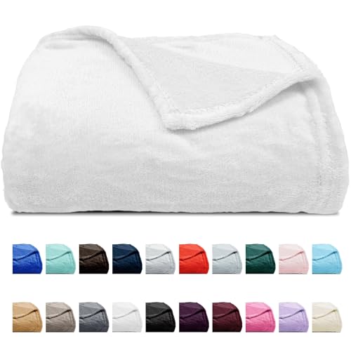 MANEMI - Manta Franela 130 x 160, Manta sof&aacute;, Microfibra 100% Poli&eacute;ster Extra Suave, Manta para...