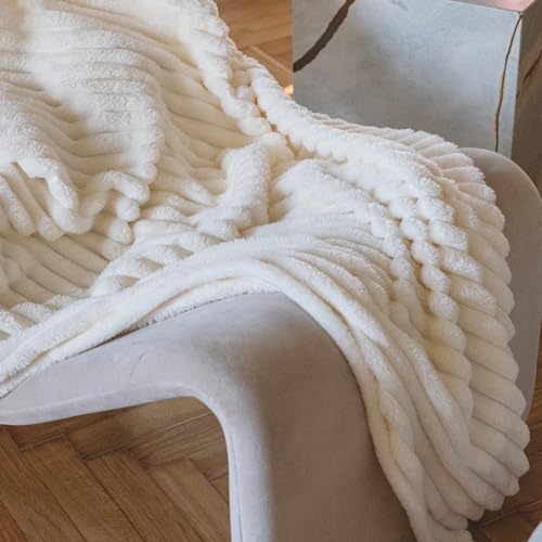 Comart, Manta Jacquard Suave de Efecto Polar, c&aacute;lida, c&aacute;lida para Invierno, oto&ntilde;o, Manta para...