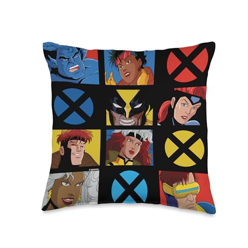 Marvel X-Men Mutant Grid Throw Pillow, 16x16, Multicolor