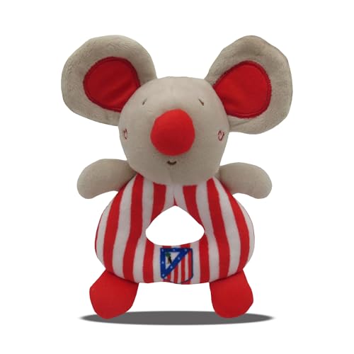 CyP Brands- Atlético de Madrid, Sonajero, Accesorios para bebés, Peluche, Muñeco bebé, Color...