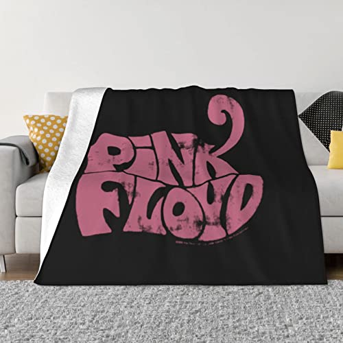 Lsjuee Pink Rainbow Floyd Cute Manta Suave, Ligera, cómoda, Premium, Franela, Calentador de Cama,...