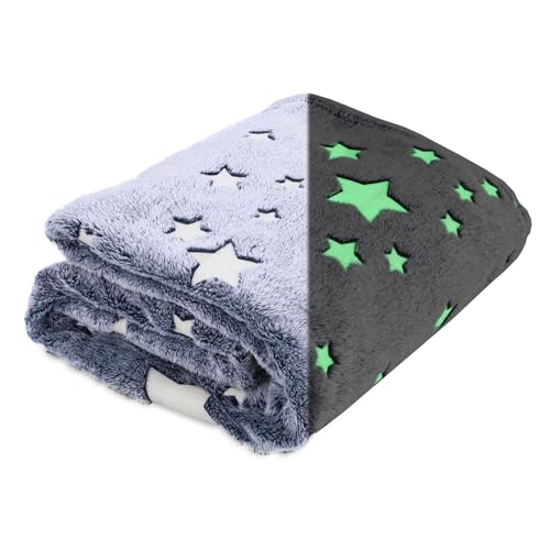 Totsy Baby Manta de Peluche para ni&ntilde;os 155x130 cm - Manta para ni&ntilde;os Manta Decorativa de Estrellas...