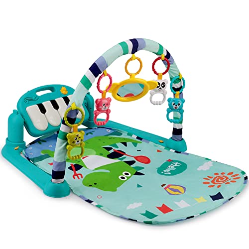 AmyBenton Gimnasio Piano Bebe, Manta Suelo de Juegos Bebe Actividades con M&uacute;sica y Luz, Regalos...