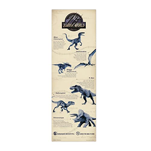 Grupo Erik P&oacute;ster puerta Jurassic World - Lamina decorativa Jurassic World - P&oacute;ster Jurassic World...