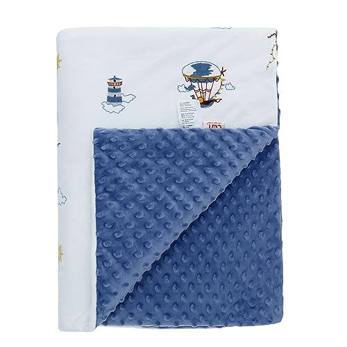 LAT Mantas para Beb&eacute;s Invierno con Minky 75x100cm - Manta de Cochecito Beb&eacute; Manta de Peluche Manta...