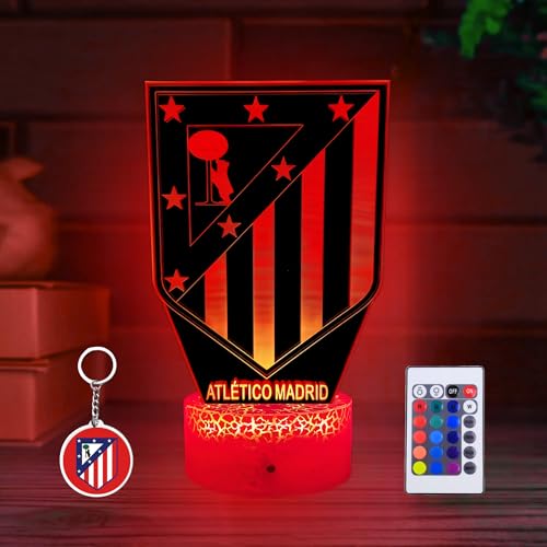 Nocles Lampara ATLETICO Escudo Antiguo Y Llavero Niño Regalos Atletico Madrid Lampara Futbol...