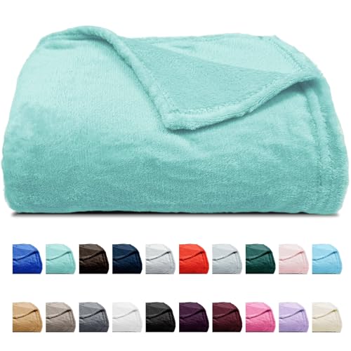 MANEMI - Manta Franela 130 x 160, Manta sof&aacute;, Microfibra 100% Poli&eacute;ster Extra Suave, Manta para...