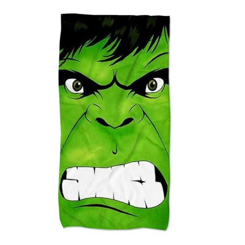 UHDS Toalla Playa Hulk Toallas de ba&ntilde;o Infantiles, Toalla Microfibra Playa Grande 75 x 150 cm,...
