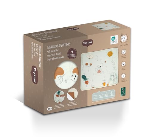 Tiny Love Alfombra s&uacute;per suave de algod&oacute;n natural y materiales reciclados, dise&ntilde;o inspirado en la...