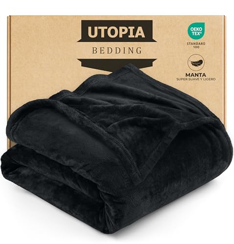 Utopia Bedding Manta Polar. Manta Ligera para La Cama, El Sof&aacute; O El Sill&oacute;n. Adecuada para Todas...