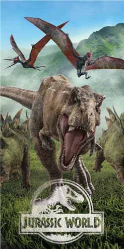 Jerry Fabrics Jurassic World Toalla de Ba&ntilde;o Toalla Playa 70 x 140cm
