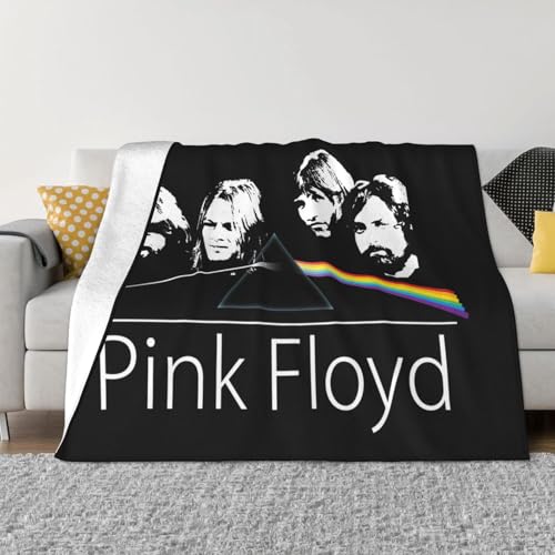 Pink Rainbow Floyd Cute Manta suave, ligera, c&oacute;moda, premium, franela, calentador de cama, aire...