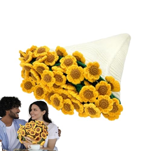 Gen&eacute;rico Manta Afgana Bouquet - Manta De Girasoles Tejida A Mano | Manta Tejida Mano Girasoles...