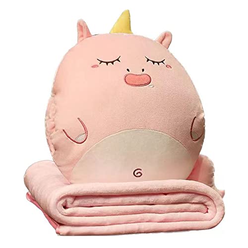 YGMXZL Manta Creative Cushion,3 en 1 Cojín Manta Almohada,Suave y Cálido Siesta Mat Cojines para...