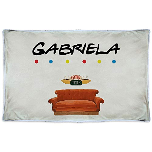 Manta Friends Personalizada con Nombre/Texto. Varios Tama&ntilde;os. Regalos Frikis Personalizados. Manta...