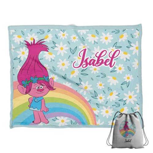 ZPUBLI+ Manta Personalizada con Nombre y Texto. Regalo Original para Navidad, cumplea&ntilde;os, Regalo...