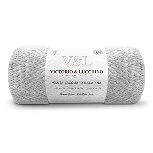 Victorio & Lucchino Manta Franela para Sofá o para Cama, Microfibra Extra Suave (VL-80517...