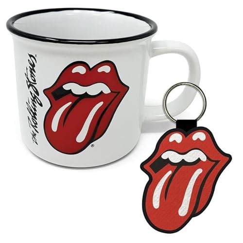 Pyramid International The Rolling Stones - Juego de taza y llavero en caja de regalo (diseño de...
