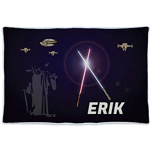 LolaPix Manta Star Wars Personalizada con Nombre/Texto. Varios Tama&ntilde;os. Regalos Frikis...