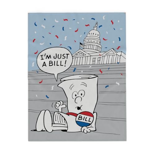 Franco Collectibles Schoolhouse Rock! Bedding - Manta de felpa s&uacute;per suave y acogedora, 46 x 60...