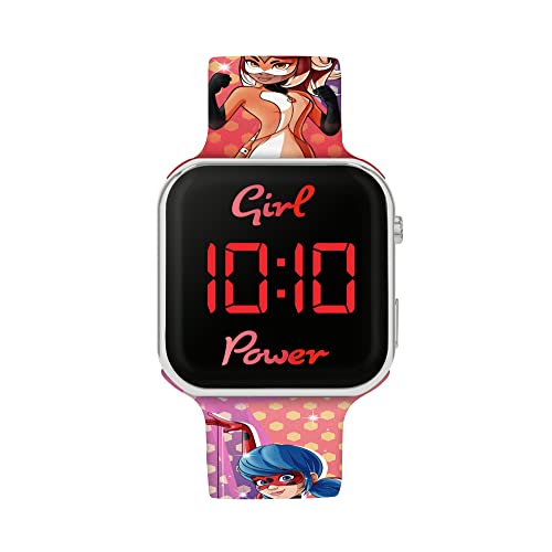 Disney Miraculous Ladybug MRC4024 - Reloj con correa LED, multicolor, Correa