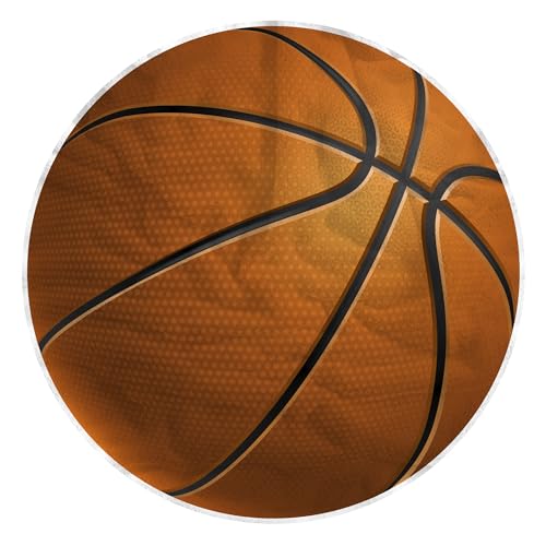 Pla Pla Pla Manta Redonda Polar con Forma de Pelota de Baloncesto. Manta Basket con Forma Redonda....