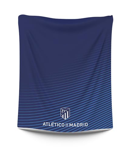 ASDITEX Manta coralina Atlético de Madrid 120 cm. x 150 cm. Largo (250 gsm) 100% poliéster