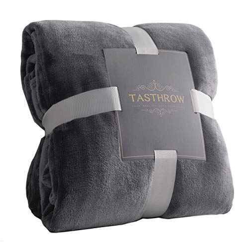 TASTHROW Manta Cama de Microfibre Franela, Suave Manta Manta Polar Franela Ligeras Mantas para Cama...