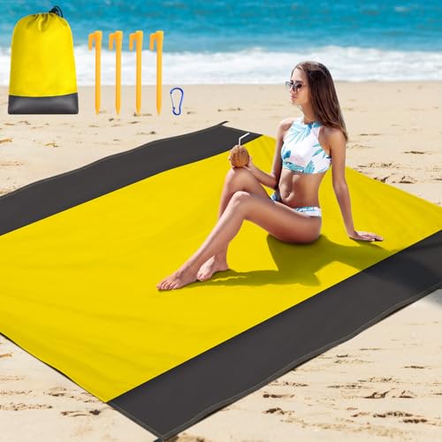 Manta de Playa antarena Toalla Playa XXL 210x200 cm Esterilla Playa &ndash; Ideal para Playa, Camping,...