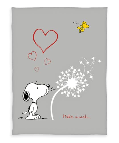 Wild South Shop Peanuts Snoopy XL - Manta de franela (150 x 200 cm, muy suave)