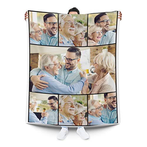 Manta Personalizada Collage. Manta con Foto y Texto Personalizada | E&B PORRAS