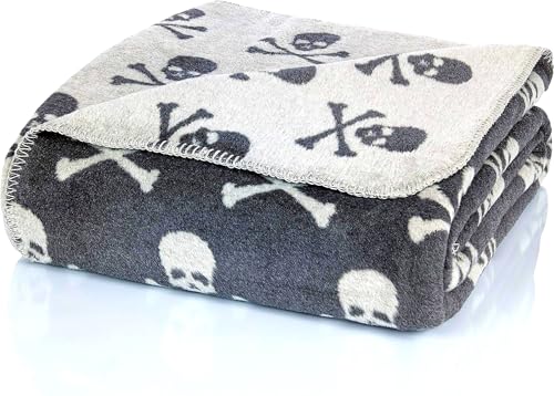 Glart - Manta XL de lana suave y gran capacidad térmica, mullida felpa para acurrucarse o cubrir el...