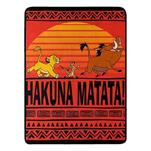 Northwest Disney Lion King Micro Raschel Manta de 46 x 60 Pulgadas, Safari Pals