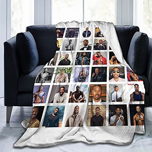 Michael B. Jordan - Manta ligera de franela de microfibra suave para aire acondicionado, adecuada...