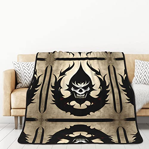 TORONG Devil Satan - Manta de franela de doble cara para camas de coche y siestas para adultos, una...
