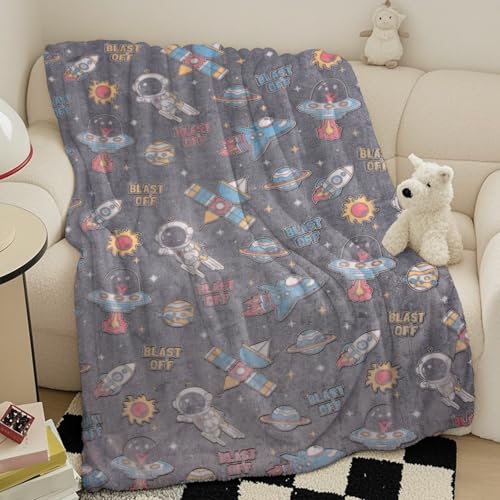 LXTOPN Manta infantil para ni&ntilde;os, manta que brilla en la oscuridad, manta infantil Gary, animales...