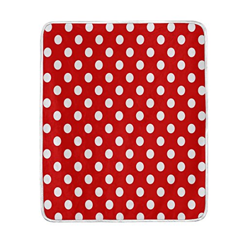 Use7 Home Decor - Manta de Lunares para sof&aacute;, Cama, Cama, Camping Ligero, 127 cm x 152,4 cm, Color...