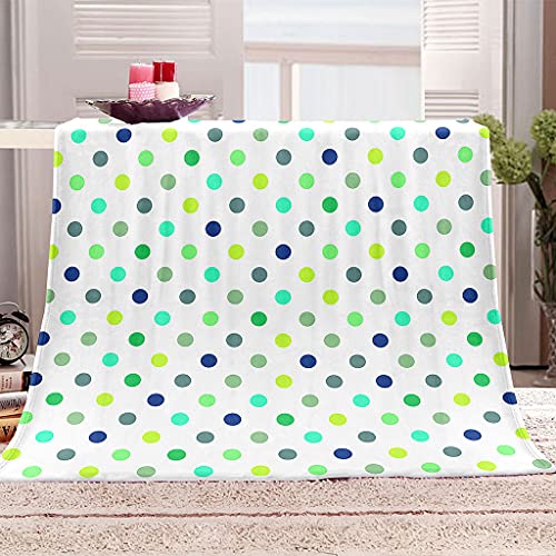 Manta De Franela De Microfibra 70X100Cm Manta De Felpa Suave para Sof&aacute; Cama 3D Puntos Geom&eacute;tricos...